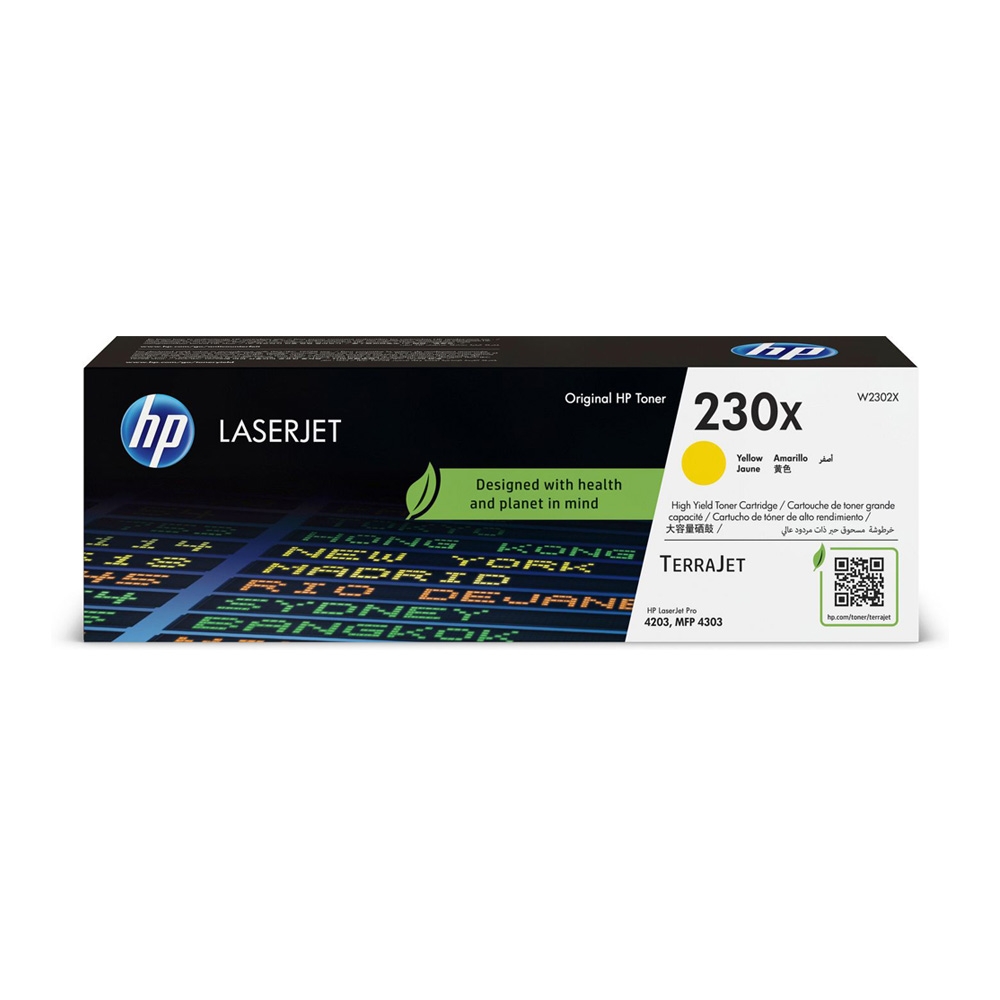 HP W2302X/230X 高容量 原廠黃色碳粉匣  適用機型 4203dn/4303dw/4303fdw