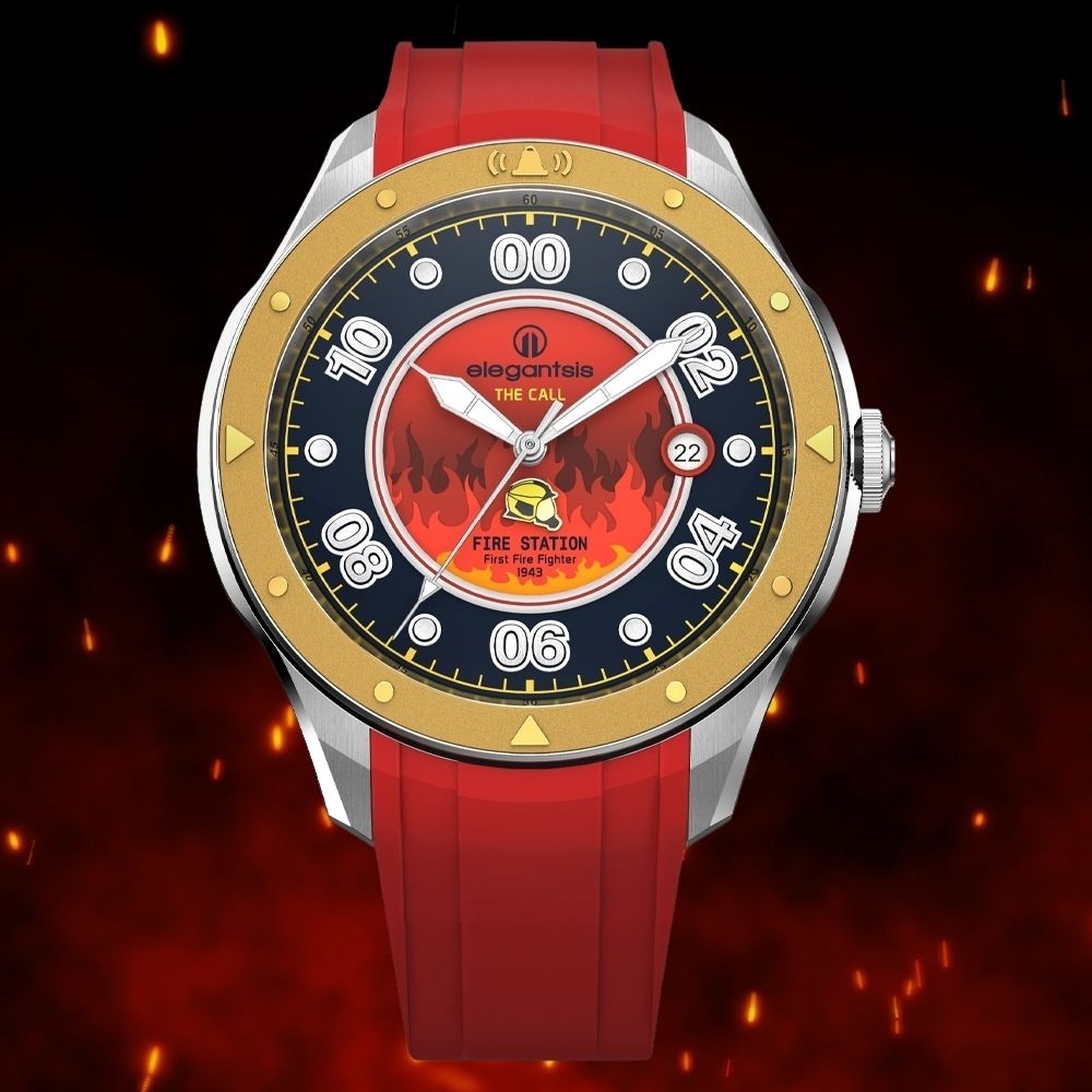 elegantsis 愛樂時 ELJT44AS-FIREM 消防特別限定錶 44mm