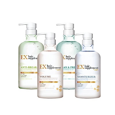 LUX麗仕 新髮的補給胺基酸洗髮精/護髮乳3入組450g(任選)(效期至2026/10/27)