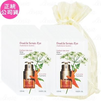 CLARINS克蘭詩 CLARINS 克蘭詩 黃金亮眼萃(0.9ml)*30旅行袋組(公司貨)