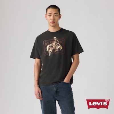 Levi s Vintage寬鬆版型 造型短袖Tee / 仿舊黑 男生上衣 熱賣單品