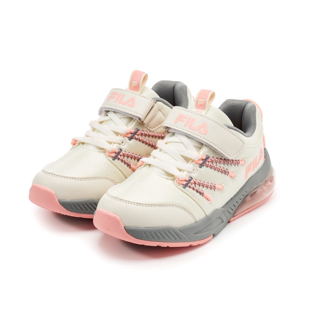 FILA KIDS 大童氣墊慢跑運動鞋-米 3-J809Z-445