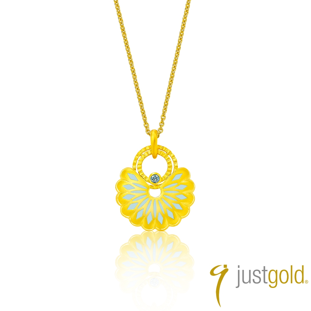 【Just Gold 鎮金店】冰雪夢語 黃金吊墜 (不含鍊)