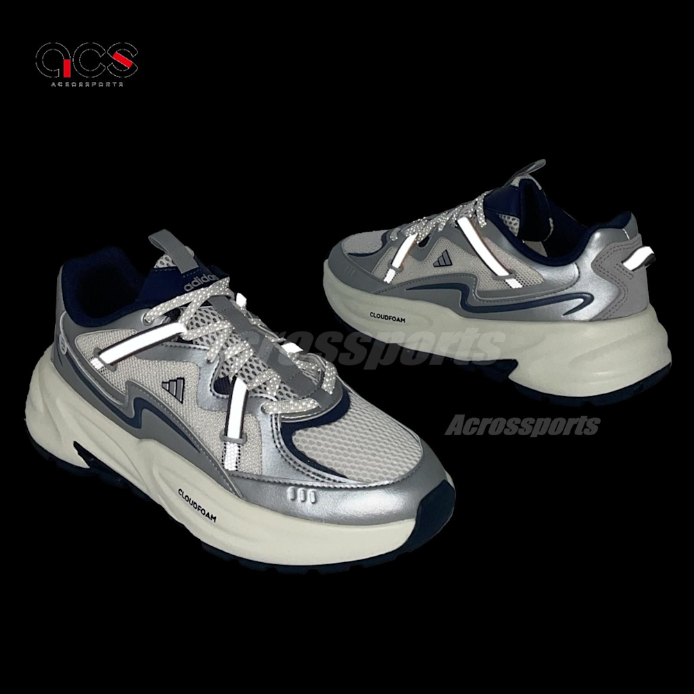 adidas 休閒鞋Ozwave Surge 2 男鞋女鞋白灰緩震反光老爹鞋愛迪達JQ9256