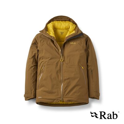 【RAB】 Optical Down Jacket 滑雪防水羽絨連帽外套 男款 橡木棕 #QWI63