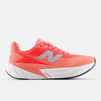 New Balance 紐巴倫 Fuelcell Rebel V5 [WFCXL5A] 女 競速跑鞋 寬楦 緩震 橘白