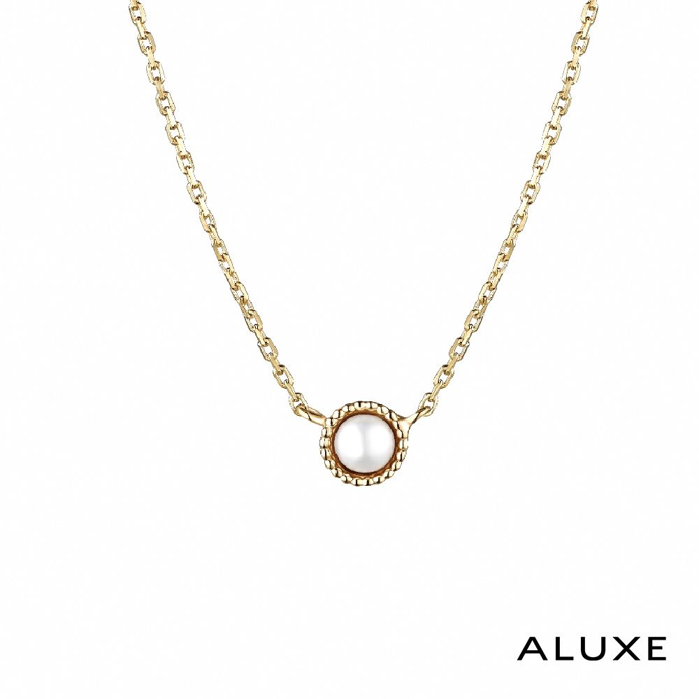 ALUXE 亞立詩 天然淡水珍珠 10K金 海洋之淚 NN0221