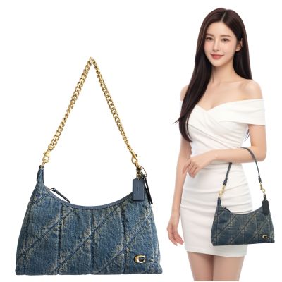 COACH JULIET 25 絎縫丹寧布肩/斜背包