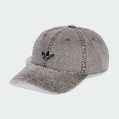 adidas 愛迪達 帽子 運動帽 棒球帽 遮陽帽 三葉草 BASEBALL CAP 黑灰 KE0856