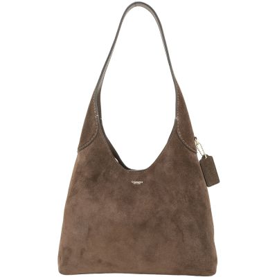 COACH BROOKLYN 28 麂皮手提 肩背包(深巧克力色)