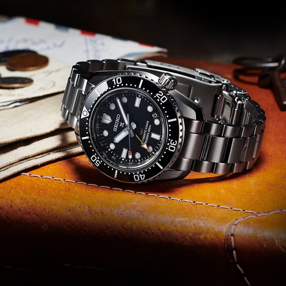 SEIKO 精工Prospex 大谷翔平廣告款GMT 三日鍊潛水陶瓷機械錶(SPB383J1