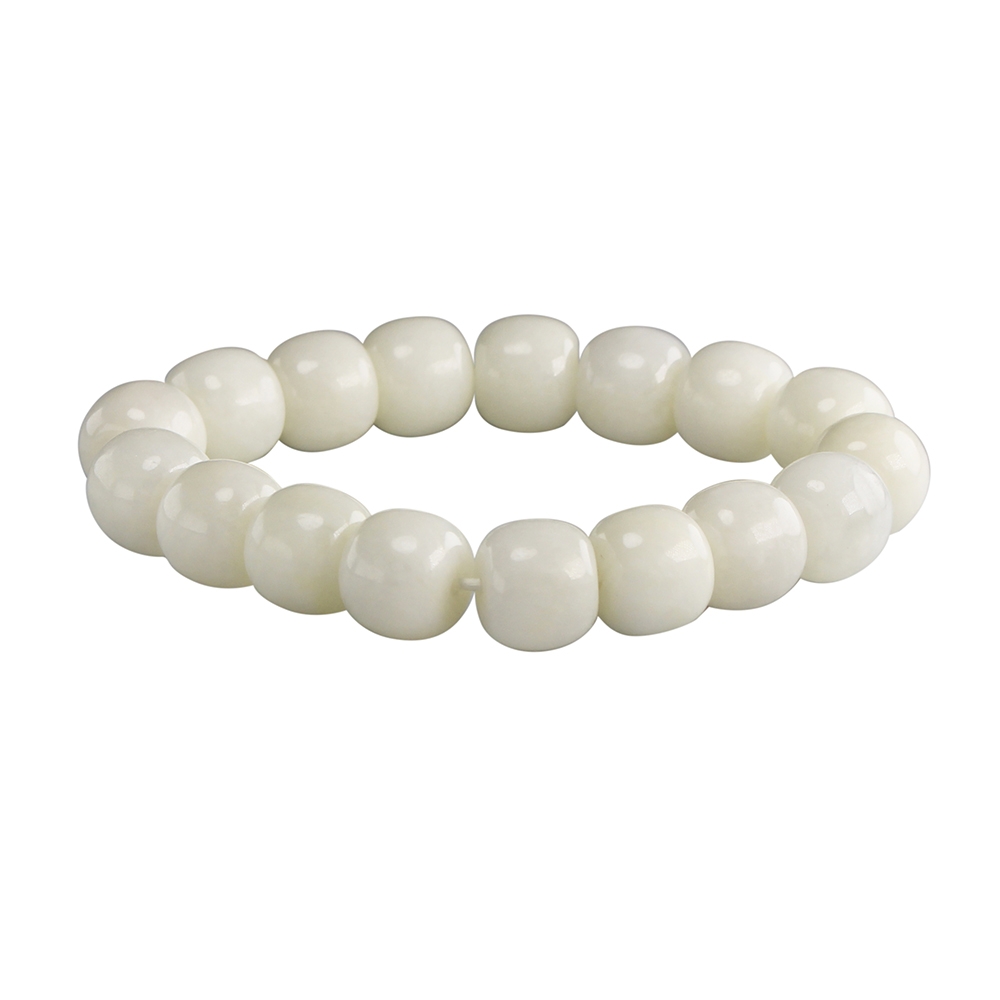 漢石齋】天然A貨白玉和田玉手串(直徑12mm/17顆) | 漢石齋| Yahoo購物中心