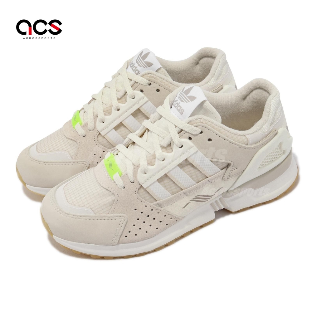 adidas 休閒鞋ZX 10000 C 男鞋女鞋奶茶色米白復古反光三葉草愛迪