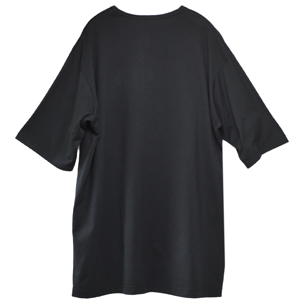 Y-3 BOXY TEE Y-3 LOGO 字母圖騰山本耀司男女同款圓領短袖長版上衣(黑