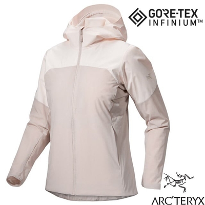 【ARCTERYX 始祖鳥】女 PROTON HYBRID HOODY 超輕保暖透氣抗水耐磨連帽外套 X000005460 白迷彩