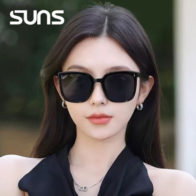 【SUNS 全館88折】Polarized大框TR太陽眼鏡 韓星韓劇米釘款墨鏡 大框顯小臉 防眩光 抗UV400