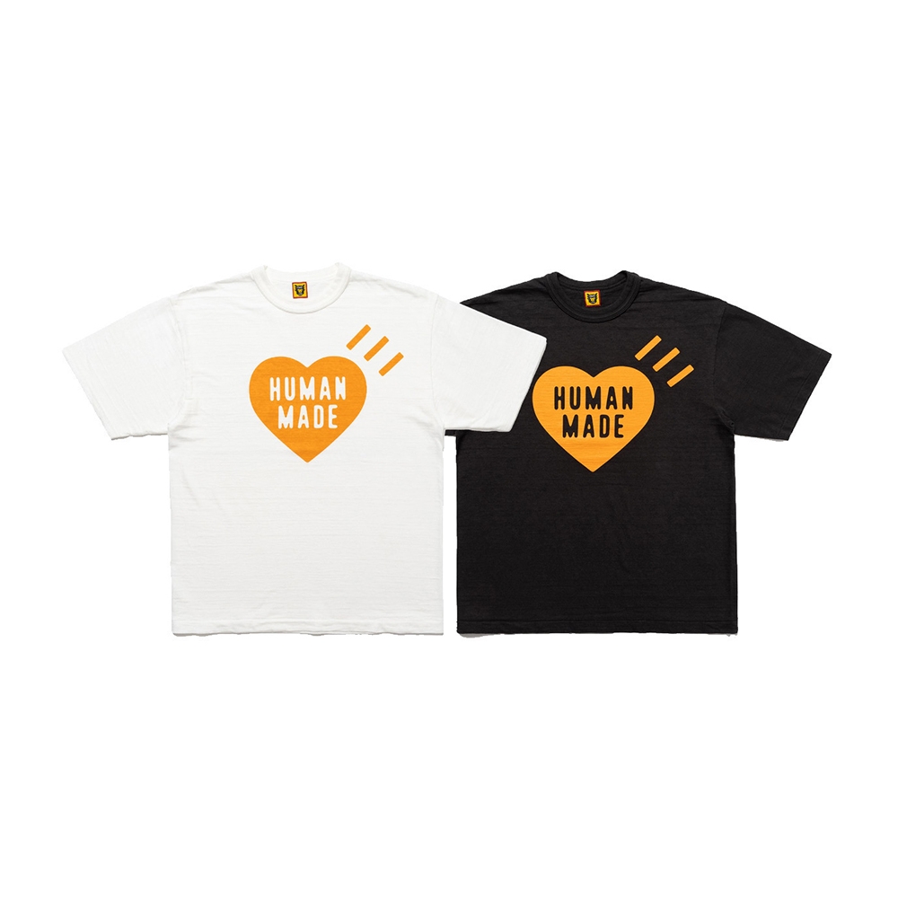 Human Made Heart T-Shirt 澀谷限定橘色愛心白色/黑色限定款T恤上衣HM26TE022 | 其他品牌| Yahoo購物中心