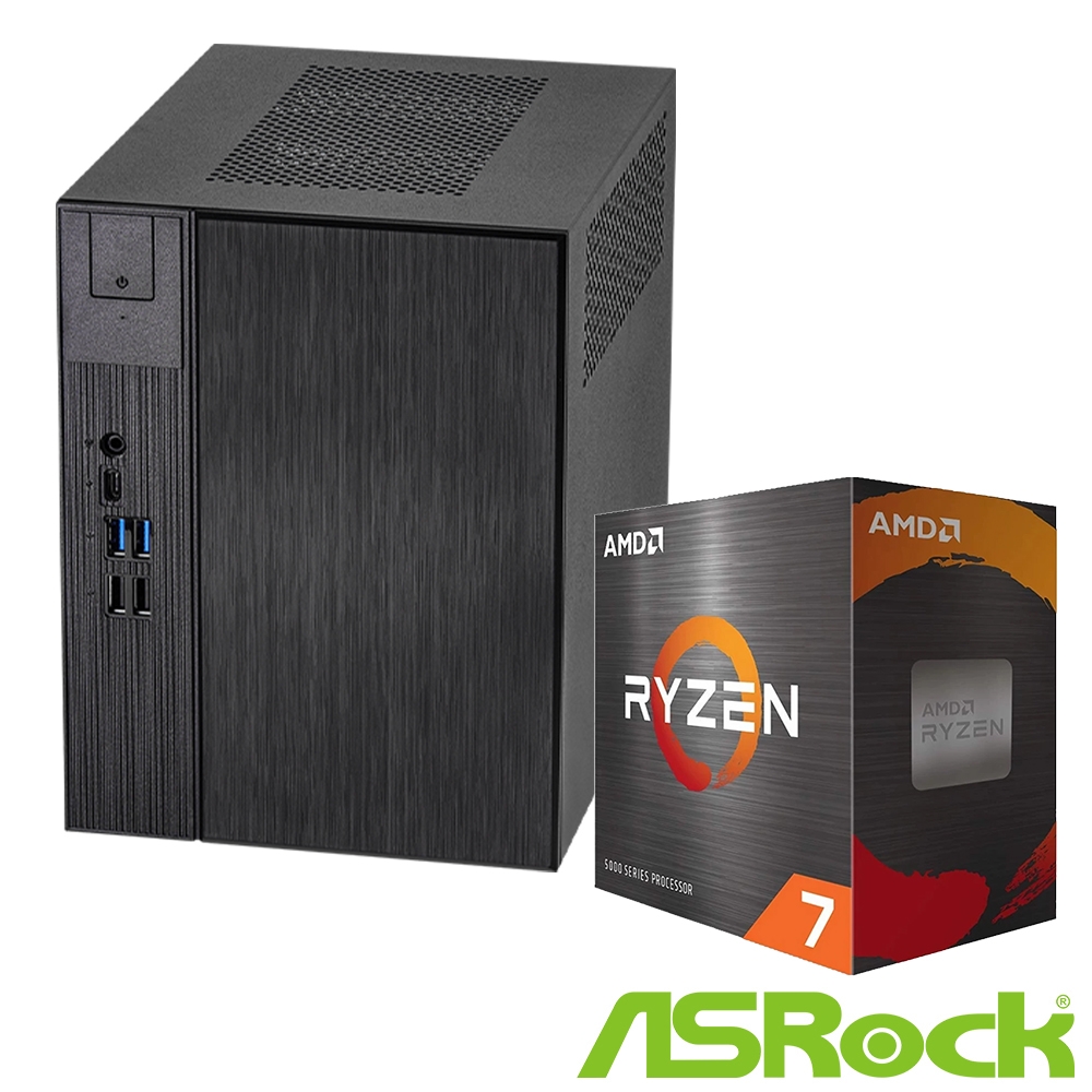ASRock DeskMeet X300 Series 準系統迷你電腦+R7-5700G處理器