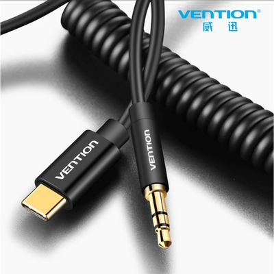 VENTION 威迅 BGA系列 Type-C 轉 3.5mm 公彈簧 音訊 轉接線 1.5M