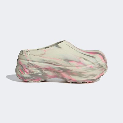 Adidas Adifom Stan Mule W [IG5973] 女 穆勒鞋 拖鞋 休閒 經典 三葉草 厚底 米 粉