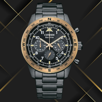 CITIZEN 星辰 Chronograph CA4556-89E 七夕情人節推薦碼錶計時光動能時尚腕錶 43mm