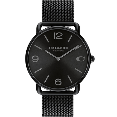 COACH C字米蘭帶男錶 寵愛媽媽 送禮推薦-黑/41mm CO14602651