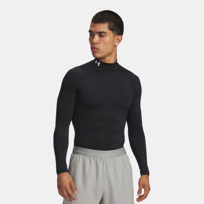 【UNDER ARMOUR】UA 男 HG Armour 半高領緊身長T-Shirt 1369606-001