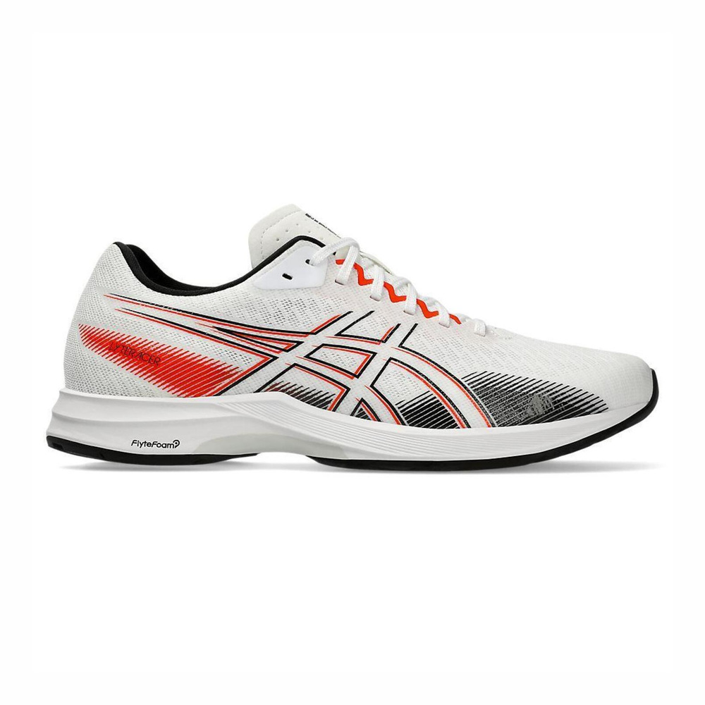 Asics Lyteracer 5 [1011B903-101] 男慢跑鞋運動競速跑鞋支撐耐磨白黑