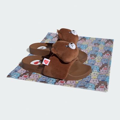 【adidas 愛迪達】 CARE BEARS X ADILETTE 拖鞋 女鞋 - Originals KH9953