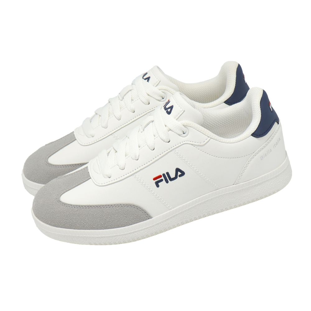 Fila 休閒鞋 C920Z 女鞋 米 藍 皮革 板鞋 運動鞋 5C920Z413