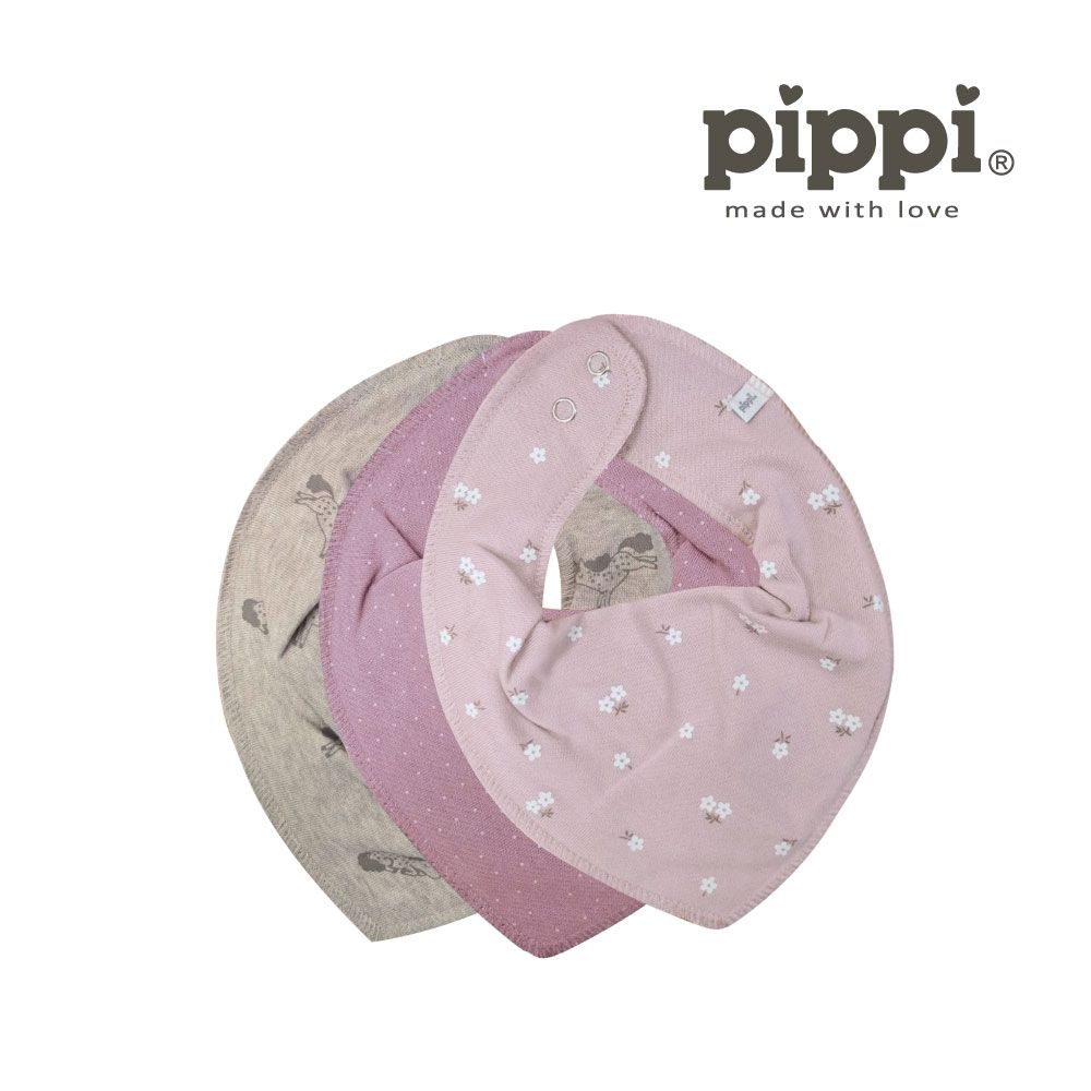Brands4kids 春日小花圍兜兜3件組_Pippi系列