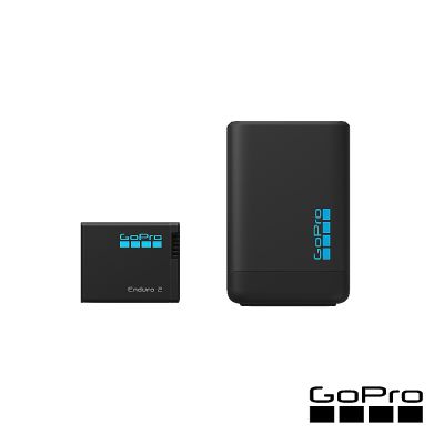 GoPro 雙電池充電器+ENDURO 2充電電池 (適用MISSION 1 系列+HERO13 Black)AGDBD-001-AS