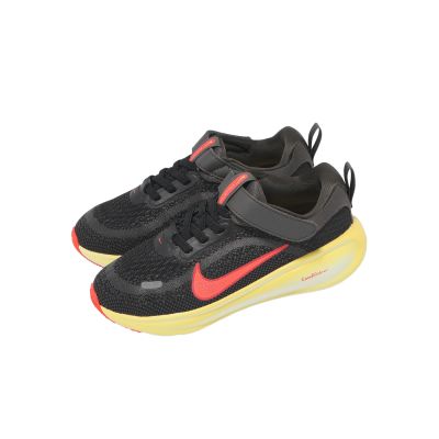 Nike 慢跑鞋 Stellar Ride PSV 中童 小朋友 黑 橘 魔鬼氈 緩震 HQ3267-006