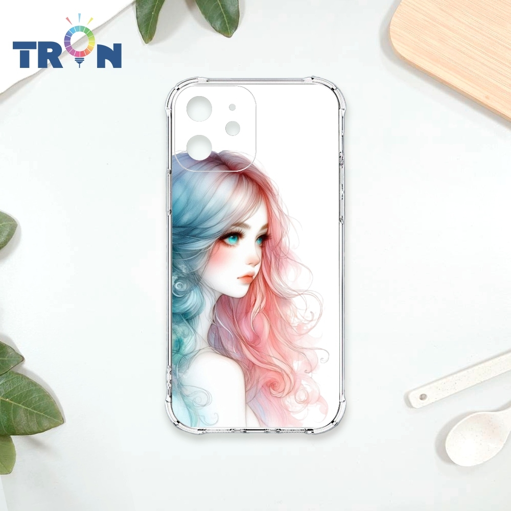 TRON IPhone 12 MINI 不愛笑的女孩 四角防摔 軟殼 手機殼