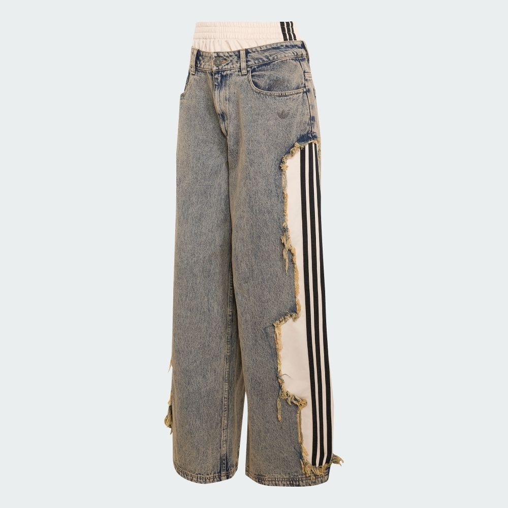 adidas 愛迪達】 ADILENIUM 5.0 丹寧長褲女- Originals KY5193