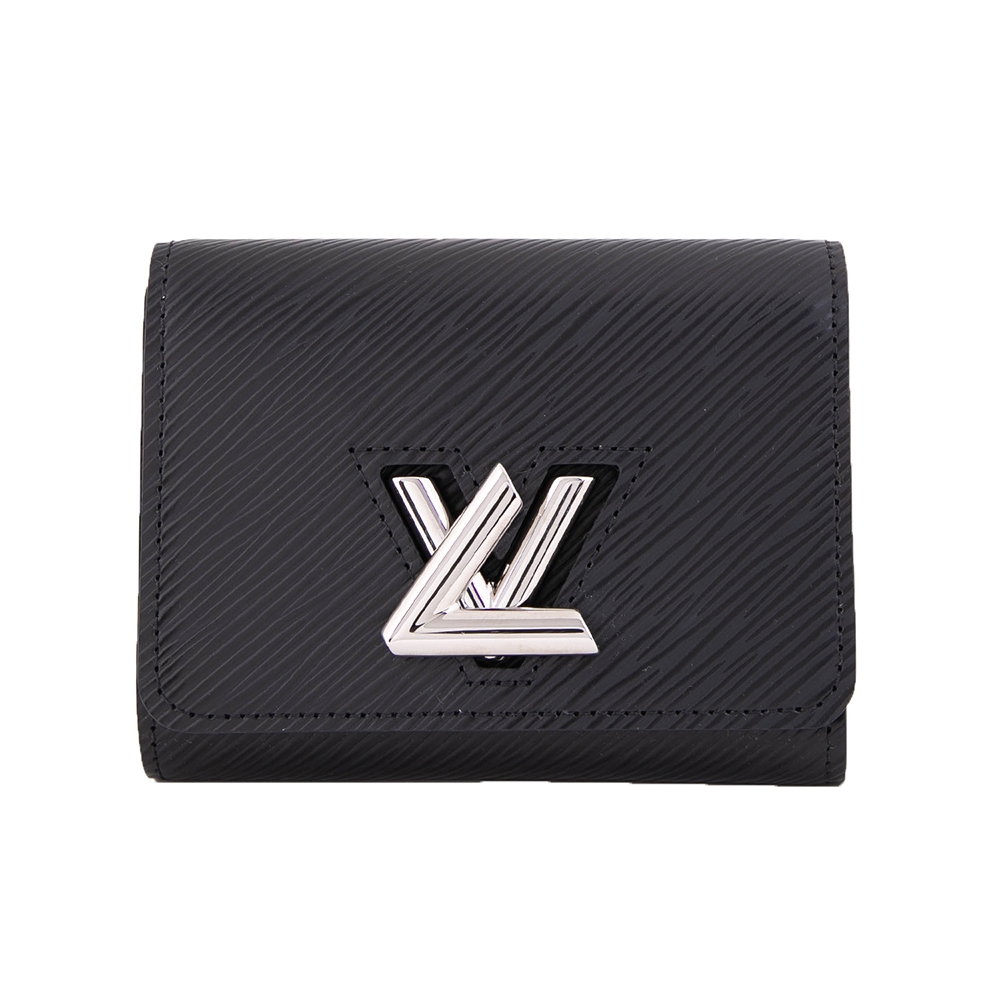 Louis Vuitton LV 路易威登M64414 Twist 牛皮短夾(銀字/黑色) | LV路易