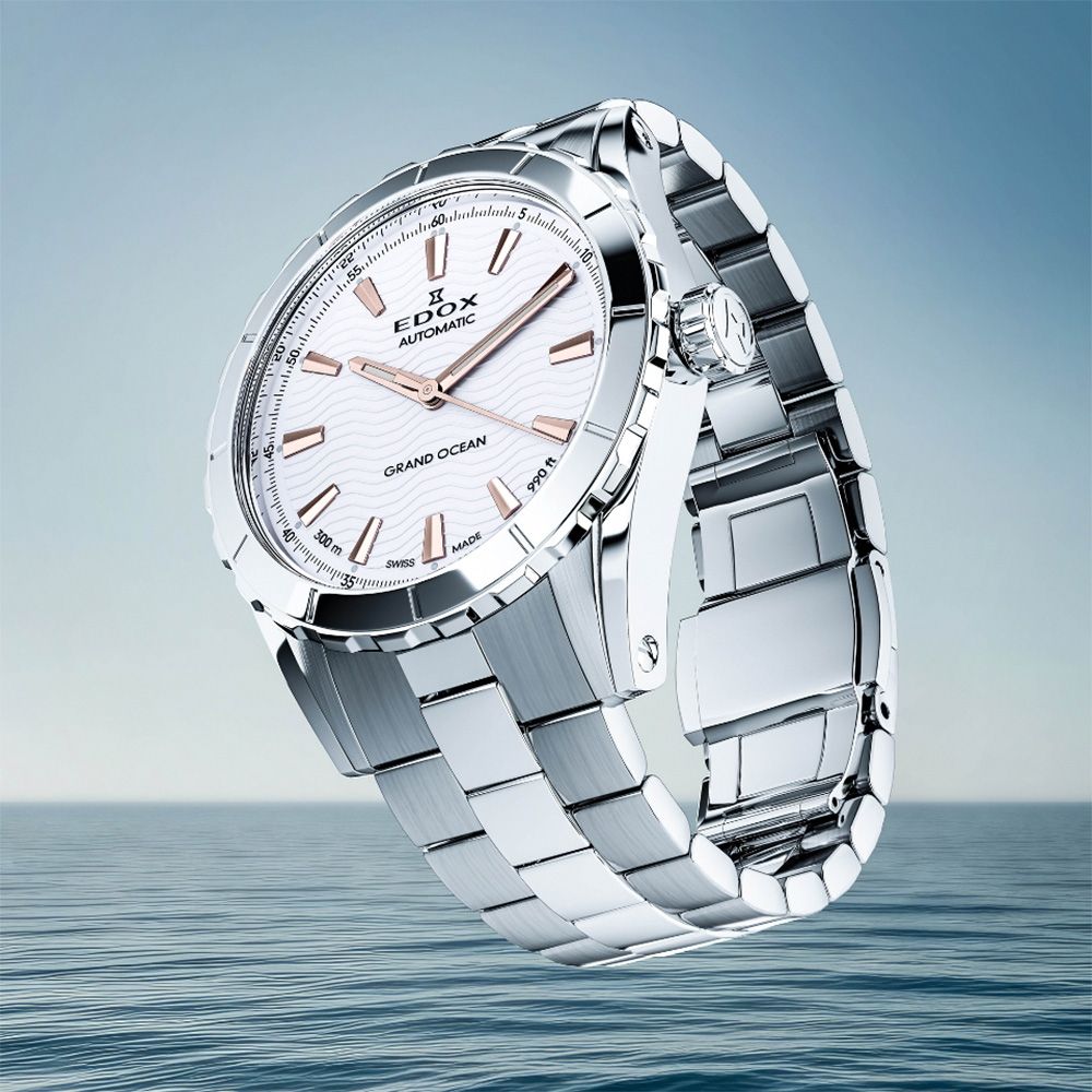 EDOX Grand Ocean 300米潛水機械錶 周年慶獻禮 送禮推薦-40mm E80140.3M.AIR