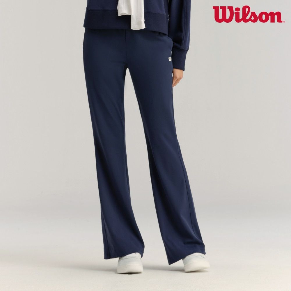 【Wilson威爾森】Strap Pants 女款 服飾 長褲 海軍藍/沙色 (海軍藍)