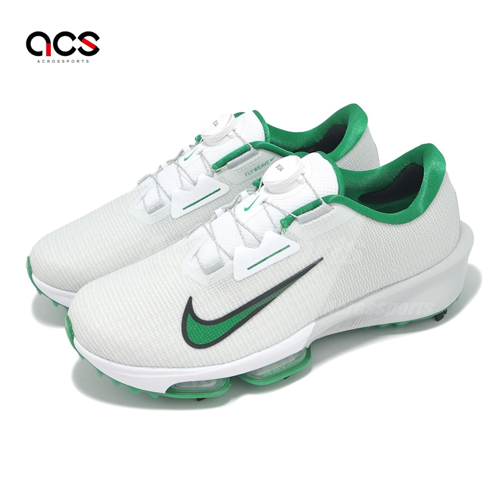 Nike 高爾夫球鞋AR ZM Infinity TR NXT% BOA 2 寬楦男鞋防潑水白綠