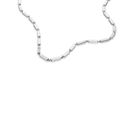 Calvin Klein CK Essential Links 俐落矩形鏈節項鍊 新年開運 送禮推薦-銀 35100069