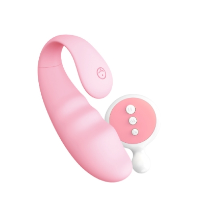 跳蛋 按摩器 自慰蛋 情趣 情趣用品 成人用品 羞羞噠-震震蛋 10段變頻防水跳蛋-波紋 甜蜜粉 遙控版