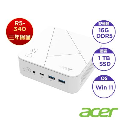 Acer 宏碁 Aspire Revo Box RB102-KRK 6核心迷你桌機(R5-340/16GB/1TB/Win11)