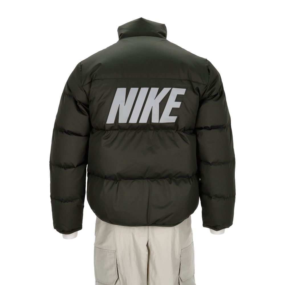 Nike As Clb Tf Pffr Jkt Dwn Gc 男款黑綠色寬鬆立領羽絨外套IM2081