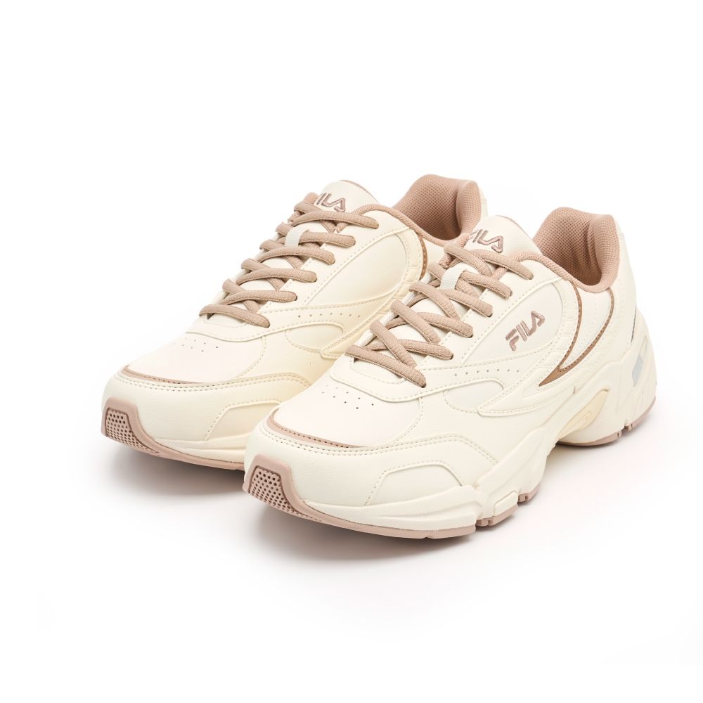 FILA TAURUS v4 女慢跑鞋-米 5-J532A-260