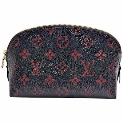 LOUIS VUITTON路易威登 LV M12593經典Pochette Cosmétique PM Tomette印花帆布化妝包