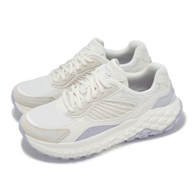 Skechers 休閒鞋 Monster Evo-On Point 女鞋 米 紫 復古 厚底 運動鞋 150682WLVB