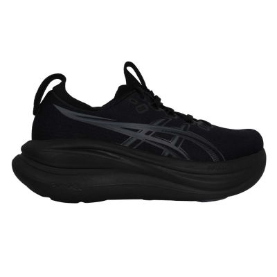 ASICS GEL-NIMBUS 28 女緩衝慢跑鞋-D-寬楦 慢跑 1012B917-001 黑深灰