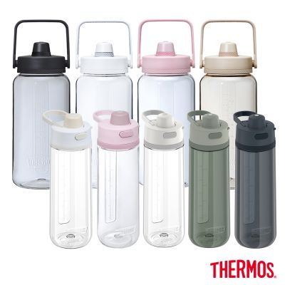 THERMOS膳魔師 (超值2入) 彈蓋輕水瓶710ml+輕水瓶2000ml(TP4329+TP436)