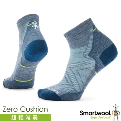 【SmartWool】女 美麗諾羊毛 Merino Wool 機能跑步超輕減震低筒襪(2雙入) SW001674-L88 錫藍
