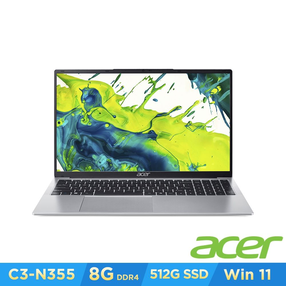 Acer 宏碁 Aspire Lite AL17-31P-385X 17.3吋輕薄文書筆電(C3-N355/8GB/512GB/Win11)